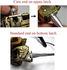 img 2 attached to 🔧 Premium Lelecar Door Cable Repair Kit for Ford F-Series & E-Series: Restore Latch Lock Handle with Cam Piece (8 Ends for 4 Cables)