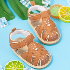img 1 attached to Keep Your Little One Safe And Stylish This Summer With KIDSUN Baby Sandals: Anti-Slip, Perfect For First Steps