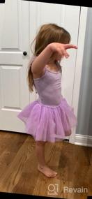 img 5 attached to Girls' Ballet Dance Leotard with Skirted Angel-Sleeve and Sparkling Tutu - Perfect for Toddlers