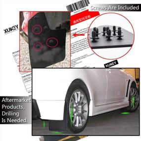 img 2 attached to Enhance Your Car'S Protection With XUKEY Mud Flaps And Splash Guards For Mitsubishi Lancer, Outlander Sport, EVO X, Mirage, Strada, And L200