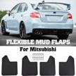 enhance your car's protection with xukey mud flaps and splash guards for mitsubishi lancer, outlander sport, evo x, mirage, strada, and l200 logo