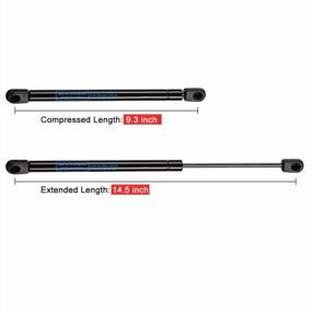 img 1 attached to 2-Pack 15" Lift Support For Truck Toolbox, Camper Shell Window Canopy Door - ARANA C16-01076 C16-14005 35 LB Gas Strut Spring Shocks 4419.