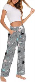 img 2 attached to Comfortable & Stylish Tie-Dye Women'S Lounge Pants With Drawstring By ENJOYNIGHT
