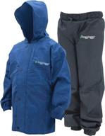 🐸 frogg toggs boys' polly woggs rain suit: waterproof and breathable protection for active kids logo