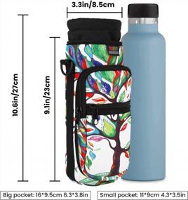 img 1 attached to Take Your Hydration To The Next Level With Nuovoware'S Neoprene Water Bottle Carrier Bag - Ideal For Outdoor Adventures!
