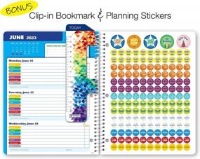 img 3 attached to Academic Year 2022-2023 Elementary Student Planner - Global Datebook With Block-Style Design, Spacious Pages, Ruler/Bookmark, And Planning Stickers - 8.5"X11