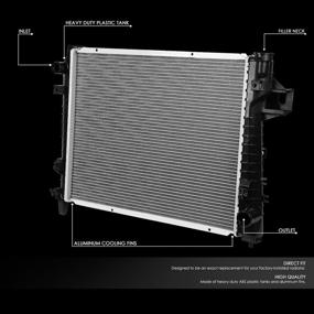 img 3 attached to DNA Motoring OEM RA 2480 Aluminum Radiator
