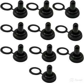 img 4 attached to 🔒 AutoEC Pack of 10 11mm Rubber Toggle Switch Cover Boot Weatherproof Protector Boot, 7/16 inch