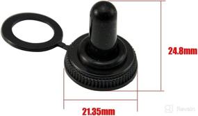 img 2 attached to 🔒 AutoEC Pack of 10 11mm Rubber Toggle Switch Cover Boot Weatherproof Protector Boot, 7/16 inch