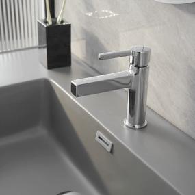 img 2 attached to Upgrade Your Bathroom With Bathfinesse'S Polished Chrome Single Hole Faucet With Square Modern Design