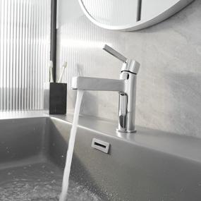 img 3 attached to Upgrade Your Bathroom With Bathfinesse'S Polished Chrome Single Hole Faucet With Square Modern Design