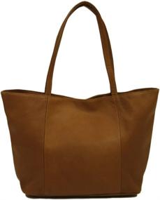 img 3 attached to Piel Leather Tote - Premium Saddle Design, Versatile One-Size Fits All
