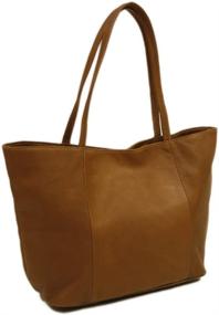 img 4 attached to Piel Leather Tote - Premium Saddle Design, Versatile One-Size Fits All