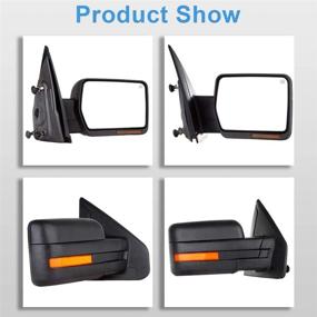 img 3 attached to 🔌 ECCPP Power Heated Turn Signal Puddle Lamp Passenger Side Mirror Replacement - 07-14 Ford F-150 Pickup