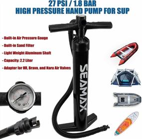 img 3 attached to Efficient SUP Hand Pump Maximizing 27 PSI, Lightweight and Portable for Inflatable Paddle Boards and Boats