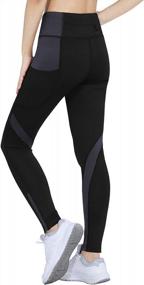 img 2 attached to DiShang Women'S High Waist Yoga Leggings With Side Pockets And Ankle Zipper For Workout & Exercise