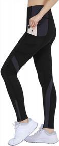 img 3 attached to DiShang Women'S High Waist Yoga Leggings With Side Pockets And Ankle Zipper For Workout & Exercise