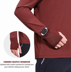 img 3 attached to BALEAF Men's Running Quarter Zip Pullover - Perfect Athletic Clothing for Active Lifestyle