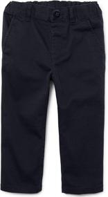 img 4 attached to Стильные и удобные узкие брюки чинос для маленьких мальчиков от The Children's Place