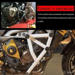 img 2 attached to White Steel Crash Bar Protector and Stunt Bar for Yamaha MT09 FZ09 Tracer 🏍️ 900 MT-09 FZ-09 2014-2016 - FATExpress Motorcycle Front Engine Guard with Rear Passenger Peg Subcage Sub-cage