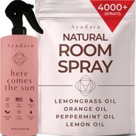 🍋 ayadara refreshing citrus natural room spray - air freshener for home & office with witch hazel, lemongrass, & peppermint oil - room deodorizer spray for nature-based home odor elimination - over 4000 spritzes logo