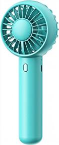 img 4 attached to Gaiatop Mini Portable Fan: Dual Motors, 3 Speed Settings & USB Rechargeable - Perfect For Stylish Women Men!
