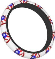 coqui puerto rican flag steering wheel cover logo
