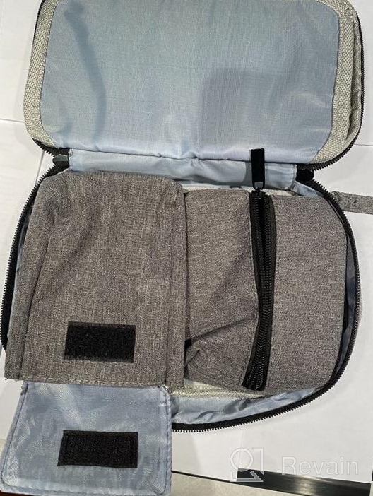 img 1 attached to Portable Diabetic Medication Organizer Bag With Shoulder Strap - KGMCARE Insulin Cooler Travel Case For Insulin Pens, Vials, Blood Sugar Test Strips, And Medicine (Style2 Purple) review by Tony Miller