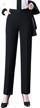 lisueyne women's modern fit stretch suit pants with pockets for formal office wear logo