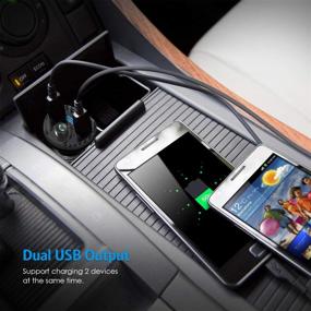 img 1 attached to 📻 Criacr (Upgraded Version) Bluetooth FM Transmitter for Car: Dual USB, Hands-Free Calling, U Disk & TF Card MP3 Player