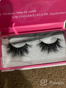 img 5 attached to 25Mm Dramatic Long Type 3D Mink Lashes - 100% Siberian Mink Fur Eyelashes For Natural Layered Effect, Reusable & Real Fake Eyelashes For Women (1 Pair E80)