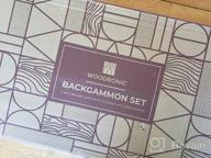картинка 1 прикреплена к отзыву Woodronic 17 Folding Classic Board Game Backgammon Set - Walnut Mahogany Case, Best Strategy & Tactics Smart Game от Giles Lacoste