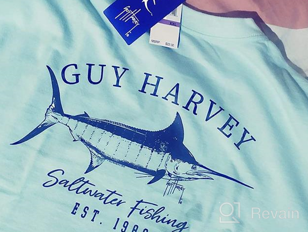 img 1 attached to Premium Guy Harvey Sleeve T Shirt: Top Choice for Active Men's Clothing and Billfish Enthusiasts review by Joshua Beaule