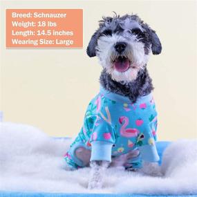 img 1 attached to 🐶 KYEESE Lightweight Dog Pajamas - Pjs, Onesie Jumpsuit with Shedding Cover for Small and Medium Dogs