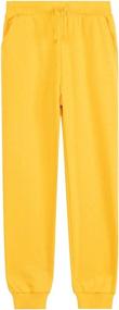 img 4 attached to UNACOO Fleece Sweatpants Casual Active Girls' Clothing : Pants & Capris