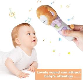 img 3 attached to 👶 Funsland Baby Rattles Toys: Soft Plush Hand Rattles for Infants - 2 Pack