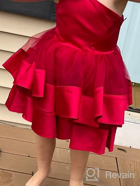 img 1 attached to 👗 ABAO SISTER Princess Shoulder Communion Girls' Clothing: Elegant Dresses for Special Occasions review by Jamie Rios