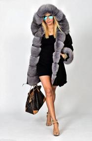 img 1 attached to Roiii Women'S Warm Winter Hooded Parka Overcoat With Faux Fur Trimmed Jacket Outwear