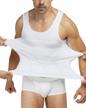 shaxea bodywear mens slimming body shaper gynecomastia vest shirt tank top compression shirt, shapewear for men … 1 logo