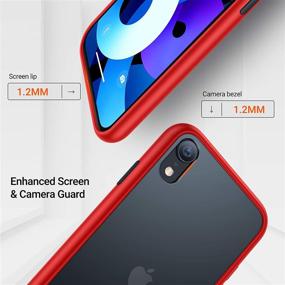 img 1 attached to 📱 TORRAS iPhone XR Case: Military Grade Shockproof, Slim Red Phone Case with Silicone Bumper