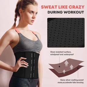 img 1 attached to Portzon Women'S Latex Sport Girdle Waist Trainer - Underbust Corset For Hourglass Figure And Everyday Weight Loss