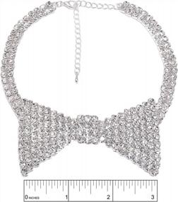 img 1 attached to Spinningdaisy Bowtie Ribbon Choker: Trendy Neckwear For Women And Fashion-Forward Men