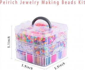 img 3 attached to 4900+ Beads & 44 Colors Embroidery Floss Jewelry Making Kit - Perfect Birthday Gift!
