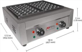 img 3 attached to ALDKitchen 110V Устройство для приготовления шариков из осьминога для гриля Takoyaki с антипригарным покрытием (56 шт.)