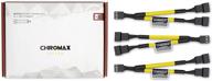 noctua na-syc1 chromax yellow 4-pin y-cables - high performance cabling for your system! logo
