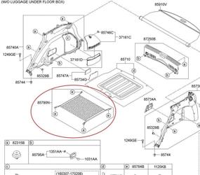 img 1 attached to 🚘 KIA NIRO Floor Style Trunk Cargo Net - 2017 to 2020 Models - Brand New