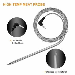 img 1 attached to Set Of 2 Replacement Meat Probes For Camp Chef Grills And Smokers – Durable Temperature Sensors For Pellet Grills With Stainless Steel Probe Clips