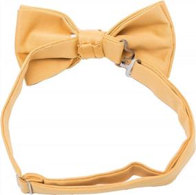 img 2 attached to Men'S 2.5" Poly Satin Adjustable Pre-Tied Bow Tie - Multiple Colors Available