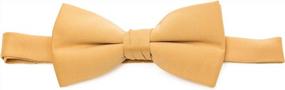 img 3 attached to Men'S 2.5" Poly Satin Adjustable Pre-Tied Bow Tie - Multiple Colors Available