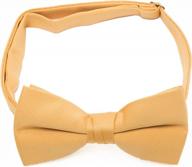 men's 2.5" poly satin adjustable pre-tied bow tie - multiple colors available logo